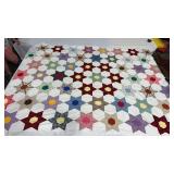 Quilt top approximately  89 x 68ï¿½ circa 1960s