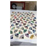Quilt top. Approximately 82 x 65ï¿½  fan pattern