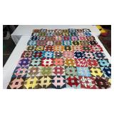 Quilt top Approximately  83 x 75ï¿½. hole in the