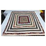 Quilt top approximately 69 x 78?  some staining.