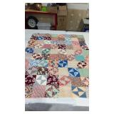 Quilt top approximately  87 x  69ï¿½.  Machine