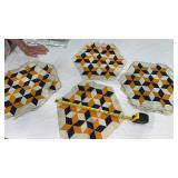 18. Approximately Seven sister fabric blocks