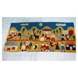 Pictorial quilt  piece. approximately  26.5 x