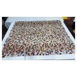 Hexagon  summer quilt  1900ï¿½s  2 sided with  some