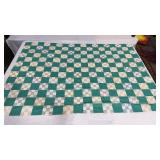 Quilt top approximately  85 x 60ï¿½. Circa