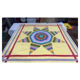 Yellow and multi color lone star/ Bethlehem star