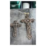 Cast iron cross decorations