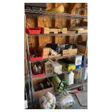 Metal rolling rack approximately 18 x 76.5 x 46
