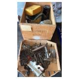 Garage door chain and Miscellanious  items in a