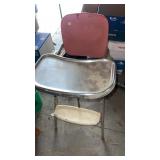 Vintage metal high chair