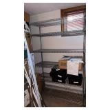 Metal rolling rack on wheels  Approximately 74 x