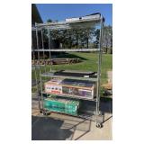 Metal Rolling  rack  approximately  47 x 77 x