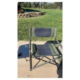 Ozark folding chair with  tray