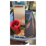 Tote with lid , cigar boxes and more