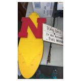 2 wooden signs
