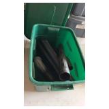 2 Totes with Lids of Craftsman Vacuum Parts