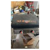 Black stone 2 burner table top with cart