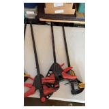 Lot of 5 clamps quick grips