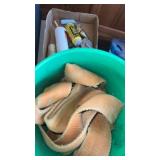 Tow rope  and chalk line with chalk