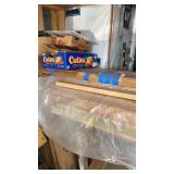 Large lot of lumber unknown scrap sizes table not