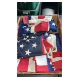 3 to 4 American flags