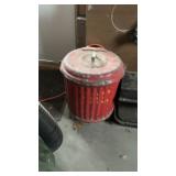 Round Metal Storage Bin