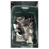 Tote with Lid of Caster Wheels