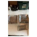 3 Forged Aluminum Metal Trays