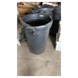 3 Trash Cans with Various Items
