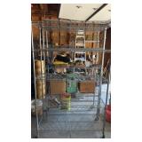 Metal Rolling  rack  approximately  47 x 77 x
