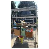 Metal Rolling  rack  approximately  47 x 77 x 18ï¿½
