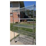 Metal Rolling  rack  approximately  47 x 77 x