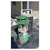 Coleman lantern model 220f  in plastic case