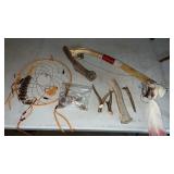 Miscellaneous decorative pieces. Dream catcher