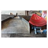 X-Large dust pan, rake heads and more