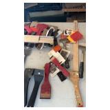 Large lot of scrapers