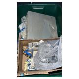 Tote with lid and light switches , covers snd