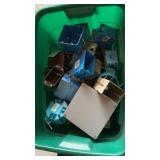 Tote with Lid of Plastic Electrical Boxes