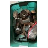 Tote with Lid of Metal Electrical Boxes