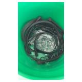 Black rubber bungee straps