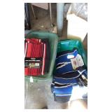 Tote with lid and single weave saddle blankets