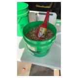 Bucket of bird sead