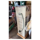 Filing cabinet on wheels including contents