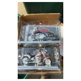 Diecast metal  Harley Davidson motorcycles
