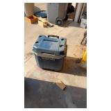 Coleman cooler with wheels and handle