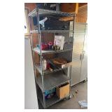 Stainless steel rack 6 shelves content not