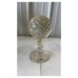 Crystal? Globe Shaped Decoration approx 10"