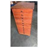 Wooden Apothecary collectors cabinet with