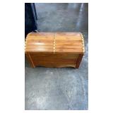 Wooden chest approximately 28.5 x 15.5 x 17.5"