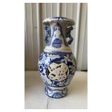 Chinese Design Blue/White Porcelain Vase approx